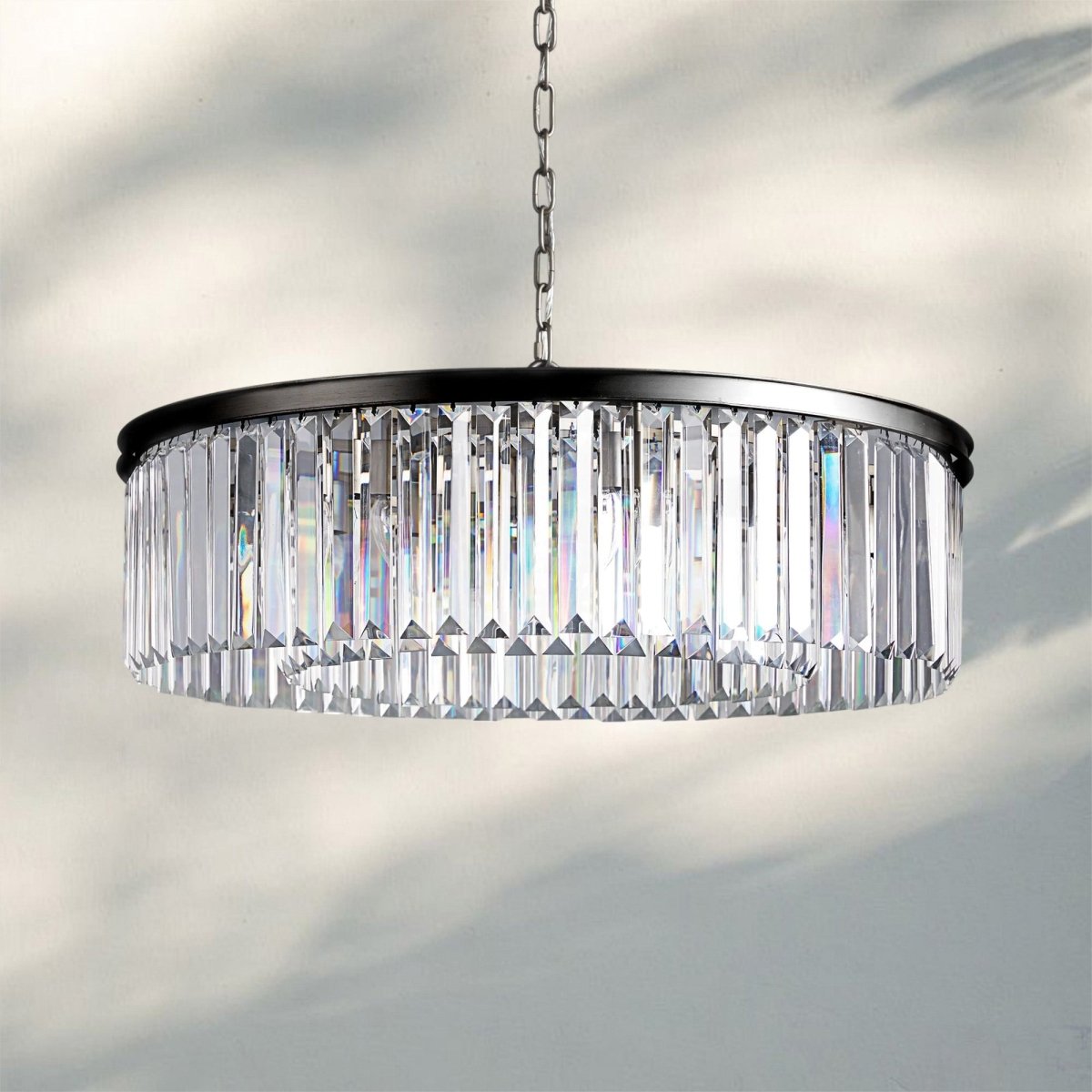 Leyland Crystal Round Chandelier - Auralume
